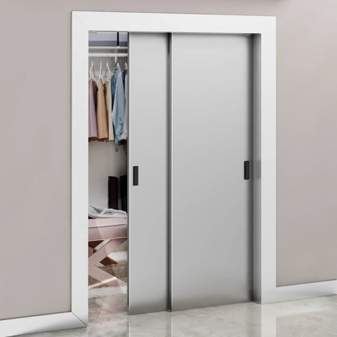 Self Adhesive Edge Finger Pull Door Handle 2 Pack Peel And Stick No Drill Installation on sliding closet doors