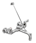 Heavy-Duty Commercial Wall Mount Two-Handle Sink Faucet With Vacuum Breaker Solid Cast Brass Construction Tamper-Resistant Design M-DURA Series