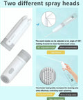 Portable Bidet For Travel And Daily Use with two spray heads, showing wand nozzle and shower head, 350ml tank, IPX7 waterproof.