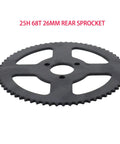 25H 68T 26mm rear sprocket for 25H 7T Front Sprocket And 68T Rear Sprocket Chain Kit For 49cc Mini Pocket Bike 2 Stroke