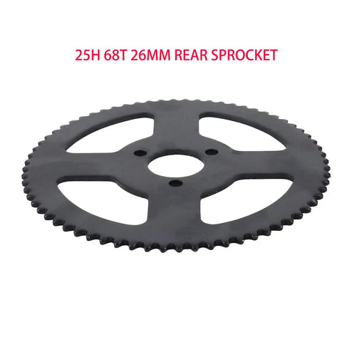 25H 68T 26mm rear sprocket for 25H 7T Front Sprocket And 68T Rear Sprocket Chain Kit For 49cc Mini Pocket Bike 2 Stroke