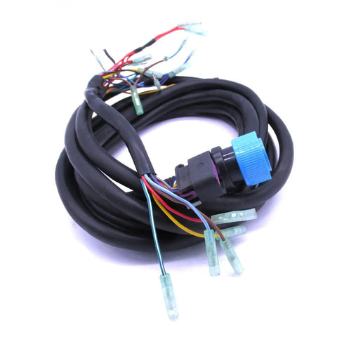 Outboard 84-896536T01 14 Pin Main Wire Harness Replacement Cable For Remote Control Box, coiled with connectors