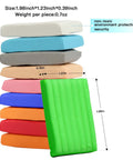 Stack of non-toxic colorful polymer clay blocks, size 1.98x1.23x0.39 inches, from 50 Color Polymer Clay Set For Kids And Artists