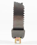 Heavy Duty 3 Inch C Style Cutter Cable Coupling Drain Cleaning Tool Attachment front view with serrated edge for cutting.