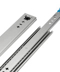Tough As Nails Heavy Duty Drawer Runners 16 Inch ball bearing slides with safety lock, metal construction for cabinets and shelves.