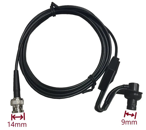 Window Clip Mount For Handheld Antenna With 10Ft RG174 Coax Cable No Drill Car Bracket BNC Female To BNC Male Connector