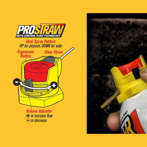 4 Pack Penetrating Catalyst With PowerStraw 11 Oz Each For Stuck Bolts And Nuts Loosens Rust with ergonomic spray close-up