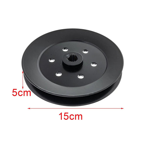 Heavy Duty Drive Pulley Am126129 For Tractors With Metal Build Superior Durability And Stable Performance To Replace Worn Parts, 15cm diameter.