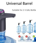 5 Gallon Water Bottle Pump For Easy Dispensing No Sweat Lifting Or Tipping Required Quick Install Simple Switch Smooth Flow Drip Free Water Dispenser For Home Office Or Break Room