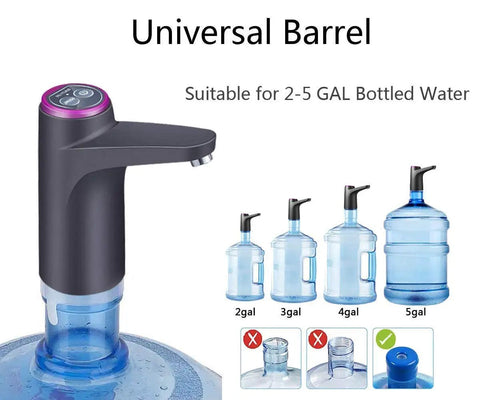 5 Gallon Water Bottle Pump For Easy Dispensing No Sweat Lifting Or Tipping Required Quick Install Simple Switch Smooth Flow Drip Free Water Dispenser For Home Office Or Break Room