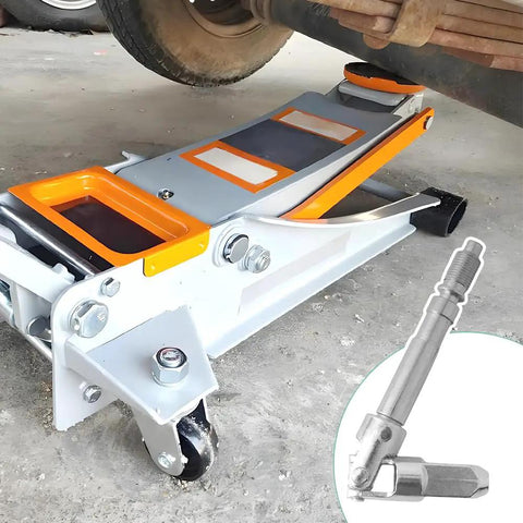 Heavy-Duty 12mm Universal Joint Drop Shaft For Horizontal Floor Jack with adjustable angle head for maintenance