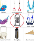 Heavy Duty Swing Swivel With Dual Bearings That Spin Dang Smooth 360 Degrees, 304 stainless steel, ideal for aerial yoga and hammocks.