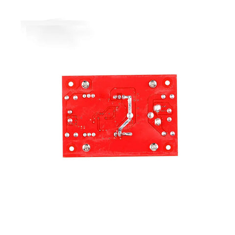 Kickass Four Pack Of 400 Watt Step Up Boost Converter Modules With Wide Adjustable Output Range And Heavy Duty 15 Amp Constant Current Regulation For Automotive And Tech Projects, red PCB seen from above.