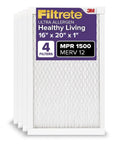 16X20X1 AC Furnace Air Filter with MERV 12 and MPR 1500 in packaging