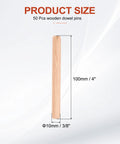 Wood Dowel Pins 3/8 Inch By 4 Inch Straight Fluted Dowels For Crafts shown in product size 10x100 mm