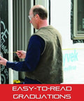 Man using Rugged Long Line Tape Measure With Impact-Resistant ABS Case And Folding Hook, 50 Ft Length, Three Eighths Inch Wide, L6 Graduation