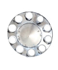 ABS Chrome Removable Hubcaps Set For Semi Trucks Front And Rear Wheel Axle Covers With 33mm Thread On Lug Nut Covers