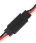 Close-up of black connector from Set Of 30 Pcs 3 Pin Servo Extension Cables, Male To Female Leads, RC Hobby Must Have For Planes Helicopters And Drones