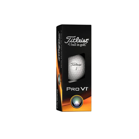 Pro V1 Golf Ball For Big Distance And Killer Control With Low Spin Long Game, High Gradient Core And Speed Amplifying Casing, 388 Dimple Design Delivers Penetrating, Consistent Flight in packaging.