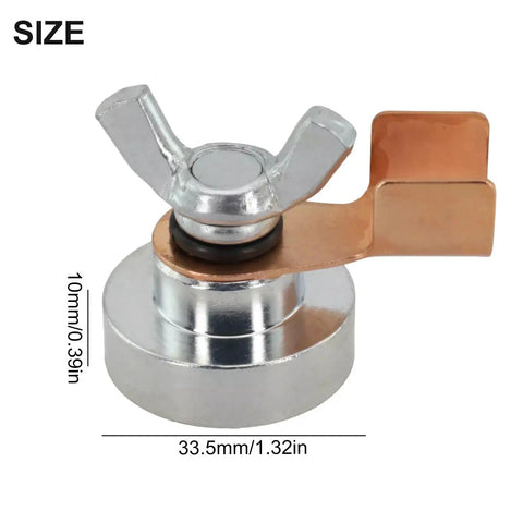 Welding Grounding Magnetic Base Clamp For Welder Tool Kit Quick Attach Ground Point Instantly Adheres To Smooth Metal Surfaces
