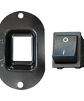 Heavy Duty Bench Grinder Switch Replacement Part 5140051-20 showing black ON/OFF toggle switch with mounting plate.