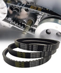 3 Pack Durable CVT Drive Belt 669 18 30 Replacement For GY6 49cc 50cc Engines next to engine mechanism