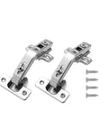 Two Pack 135 Degree Corner Cabinet Hinges With Soft Close For Kitchen Cabinets Easy Install Hardware Set with screws included