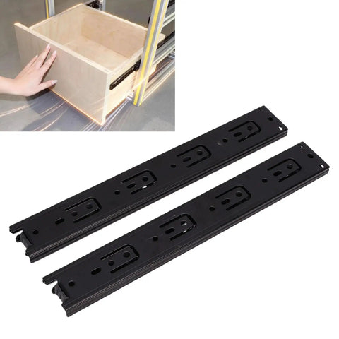12 Inch Heavy Duty Drawer Slides Full Extension Side Mount With Double Ball Bearings Built Tough As Nails Ideal For Kitchen Cabinets Desks And Vanities Supports Up To 100 Pounds