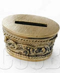 Bronze Hand Cast Knife Guard Bolster And Pommel Set showcasing detailed design for custom knife making handles DIY kit