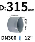 Boss Grade PVC Pipe Cap For Water Supply And Irrigation U Plug Fittings Grey 20 25 32 40 50 63 To 315mm Diameter Durable Cap DN300 ID 315mm, grey PVC end cap