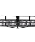Heavy Duty Metal Rear Bumper With Integrated Tow Hitch For 1/10 RC Crawler Beefed Up Trail Defense Kit top view showing durable steel construction.