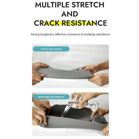 Pro Grade Premium Heavy Duty Concrete Filler With Waterproof Self Leveling Cement Paste for demonstrating stretch and crack resistance.
