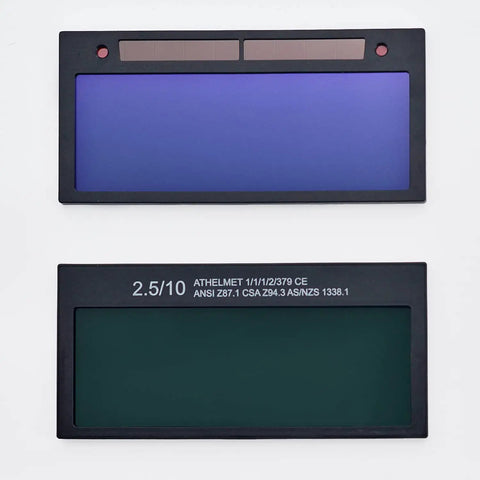 Auto Darkening Welding Lens For 2x4 25 Inch Hoods With Fixed Shade 10 True Color Technology Battery Free Fast Response