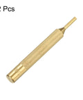 Versatile Top Shelf Heavy Duty Brass Alignment Punch Tool Set For Precision Watch Repair And Jewelry Crafting With Non Marring Tips And Secure No Slip Cylindrical Drive Design - 1/8 inch brass alignment punch with knurled handle.