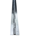 Built Like A Tank Two Pack 72 Inch Heavy Duty Aluminum Piano Hinges 2 Inch Wide showing solid aluminum hinge detail.