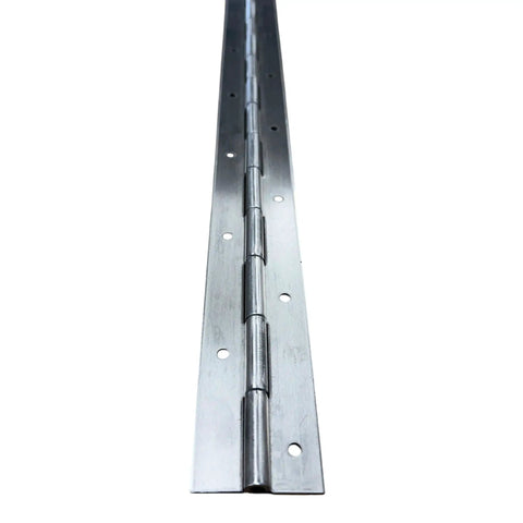 Built Like A Tank Two Pack 72 Inch Heavy Duty Aluminum Piano Hinges 2 Inch Wide showing solid aluminum hinge detail.