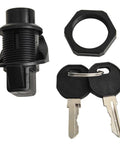 Black 27mm Push Fit Latch For RV And Marine Storage Boxes With Keys Metal Camper Cabinet Door Replacement Kit Secure Button Lock