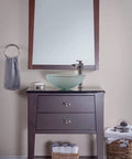 Gelo Glass Vessel Bathroom Sink With Frosted Round Bowl Dope Scratch Resistant Tempered Glass Above Counter Installation