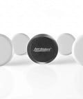 Round reusable sliders for carpet, eight pack, gray, 2.5 inch diameter shown in front view. Move Heavy Furniture Easily With Round Reusable Sliders For Carpet Eight Pack Gray Two And A Half Inch Diameter Furniture Sliders For Sofas Tables Desks And More Protect Floors And Make Rearranging A Breeze.