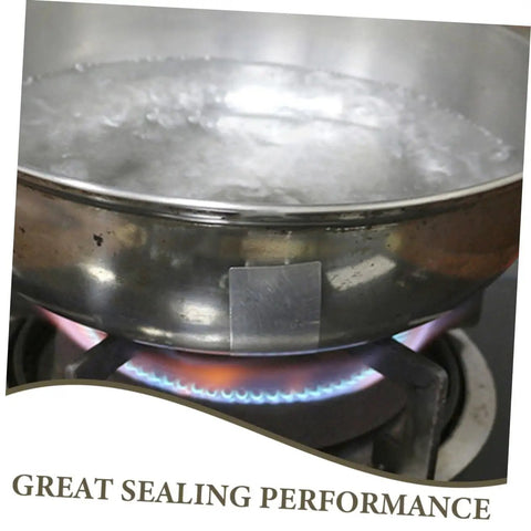 Aluminum Epoxy Patch Tape For Pots And Pans Nonstick Leak Stop Tape 10 Sheets shown sealing pot on stove
