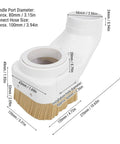 Drop In Ready 80Mm Cnc Spindle Dust Boot For Tight Seals And Zero Debris Worries Keeps Engravings Clean And Mills Running Smooth For That Rock Solid Workshop Performance Without The Headaches, showing dimensions and hose connection.