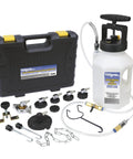 Complete Pro Grade Hydraulic Brake And Clutch Pressure Bleeding System DIY Friendly With 1.2 Gallon Reservoir And Seven Master Cylinder Adapters