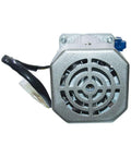 Bemonoc 120W 110V AC worm gear reducer motor, front view with metal housing and fan grille