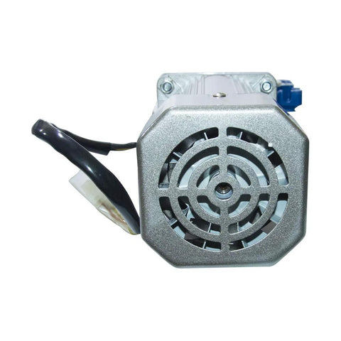 Bemonoc 120W 110V AC worm gear reducer motor, front view with metal housing and fan grille
