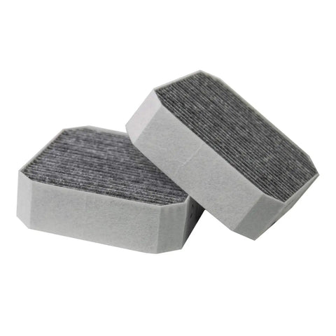 Two-pack Carbon Replacement Filter With Coconut Carbon For Molekule Pre Filter And Molekule Air Purifier, stacked view.