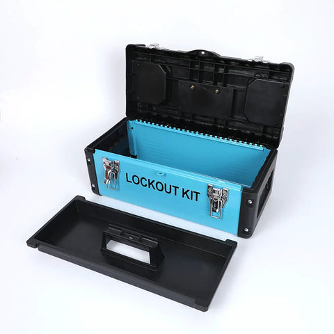 Lockout Tagout Kit For Electrical Safety That Is A Must Have For Job Sites With 68 Piece Set Including Clamp On Circuit Breaker Locks, Padlocks, Hasps, Ball Valve Lockout, Cable Lockout, Plug Lock, Tags And Ties In Sturdy Toolbox