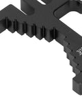 Close-up of Hella Precise CNC Machined Aluminum Alloy Dovetail Jig Caliper for Woodworking, featuring ruler scales and textured surface.