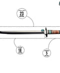 Hand Forged Short Sword With Sharp Tanto Blade, Custom Handmade Katana Steel Blade In D2 Steel, Fully Customizable, 23 inches