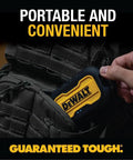 Person placing Heavy Duty Portable Charger Power Bank With IP67 Dust And Water Resistance, 10000 mAh Battery Pack into backpack.