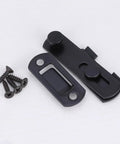 2pcs Stainless Steel Door Hasp Latch, Rust Proof Gate Lock with Screws, includes a latch and mounting screws.